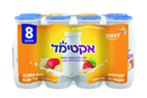 אקטימל מארז 8 יח תות בננה